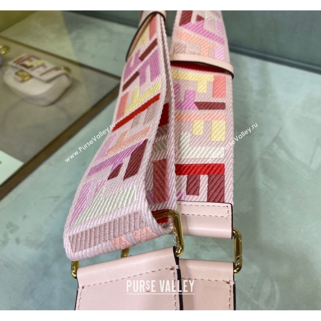 Fendi STRAP YOU Shoulder Strap in Pink FF Canvas 2021 (DS-210907052)