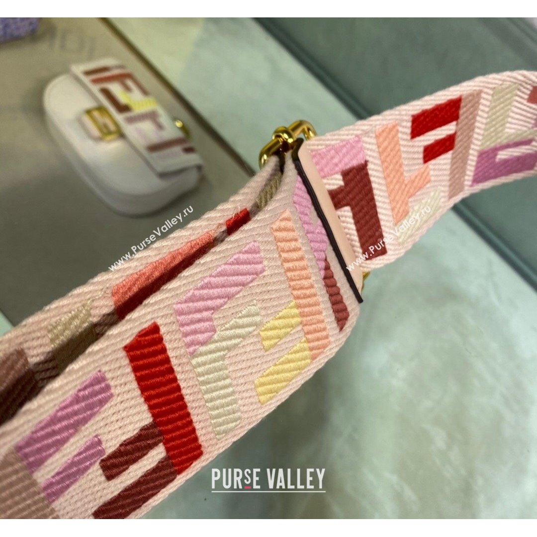 Fendi STRAP YOU Shoulder Strap in Pink FF Canvas 2021 (DS-210907052)