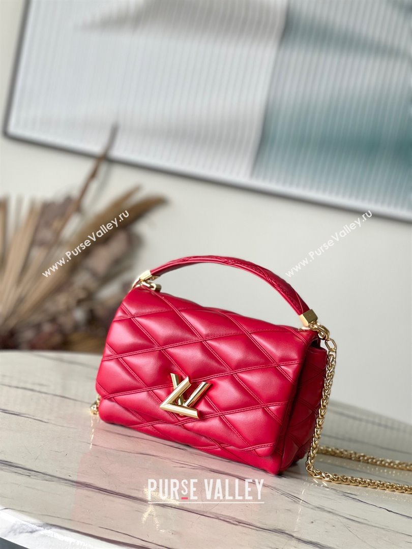 Louis Vuitton GO-14 MM Shoulder Bag in Lambskin M25106 Red 2023 (K-24061723)