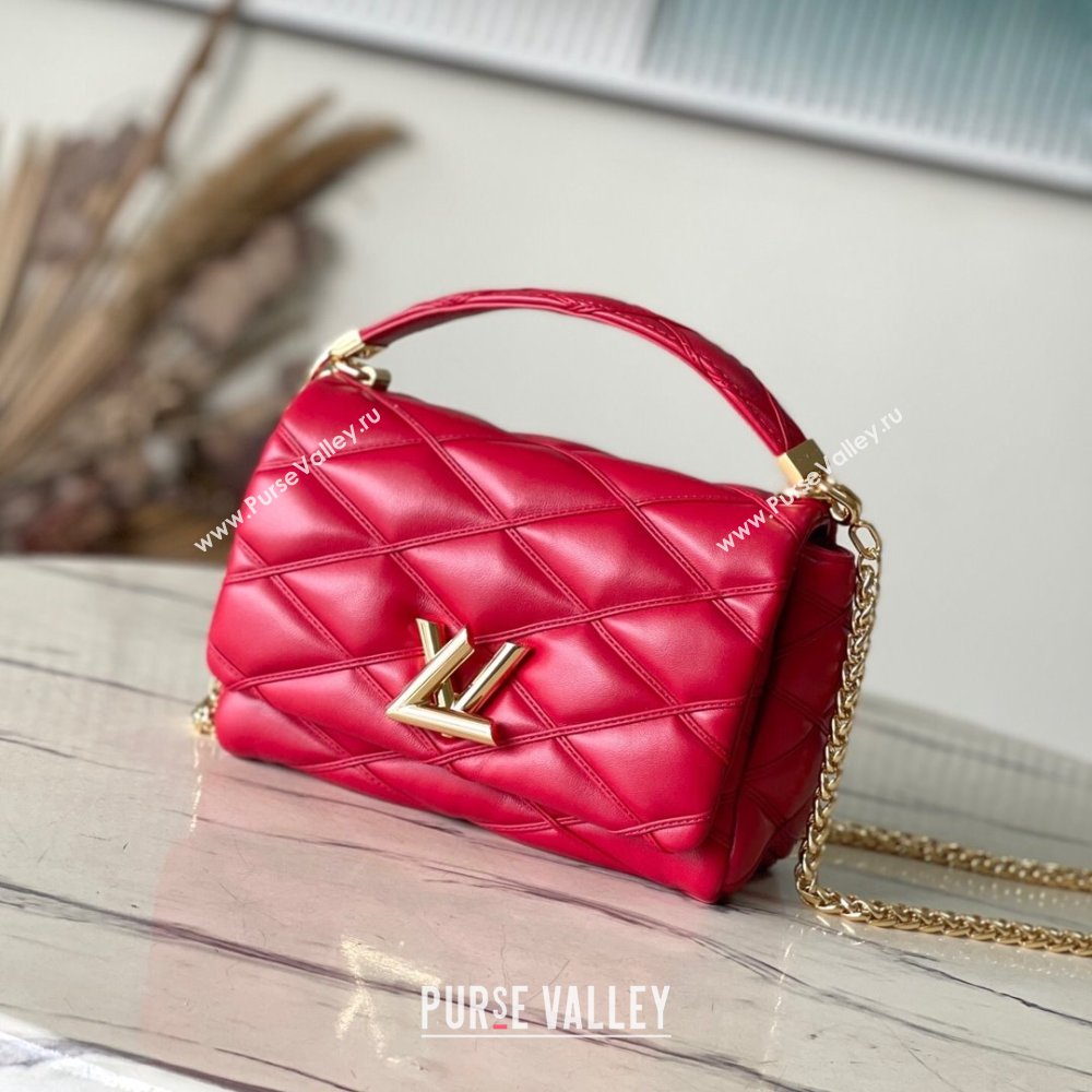 Louis Vuitton GO-14 MM Shoulder Bag in Lambskin M25106 Red 2023 (K-24061723)