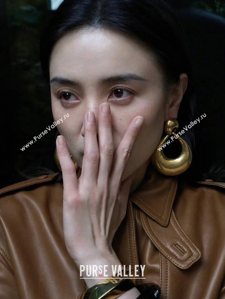 Saint Laurent Half Clip Earrings Gold 2025 0725 (YF-250725142)