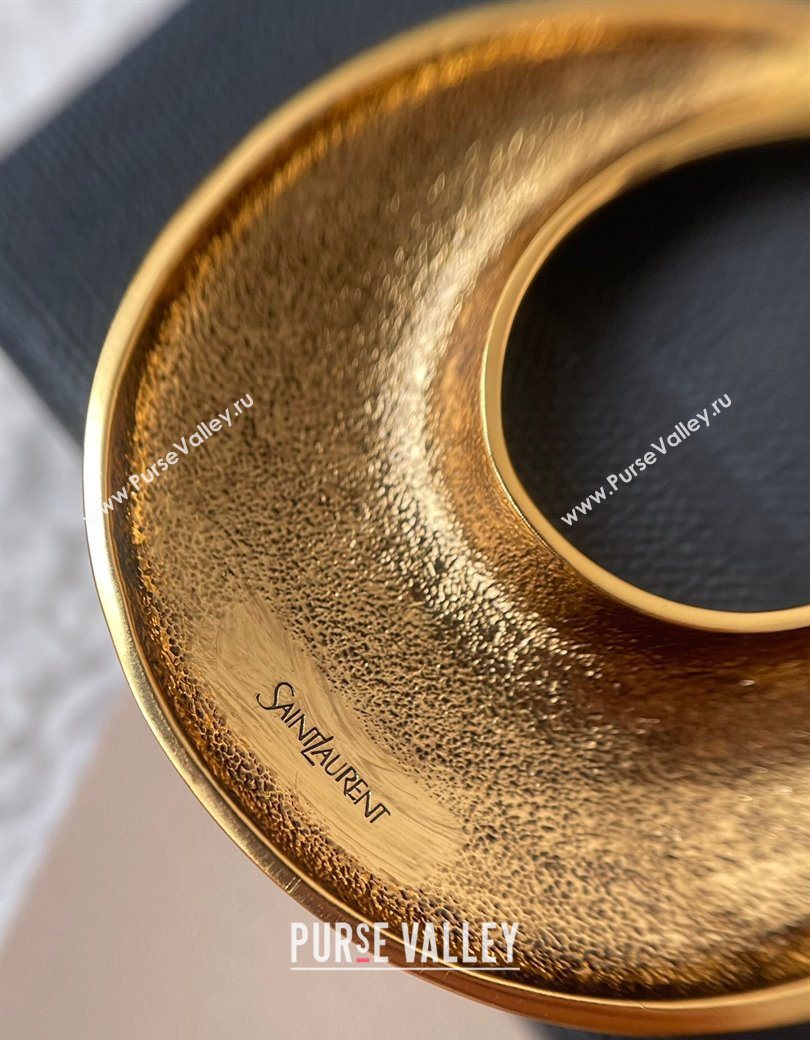 Saint Laurent Half Clip Earrings Gold 2025 0725 (YF-250725142)