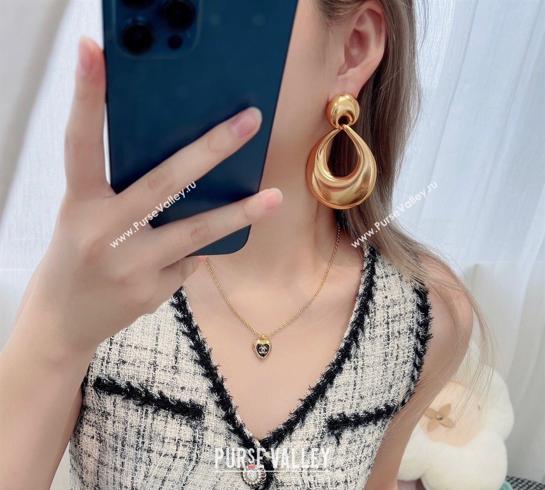 Saint Laurent Half Clip Earrings Gold 2025 0725 (YF-250725142)