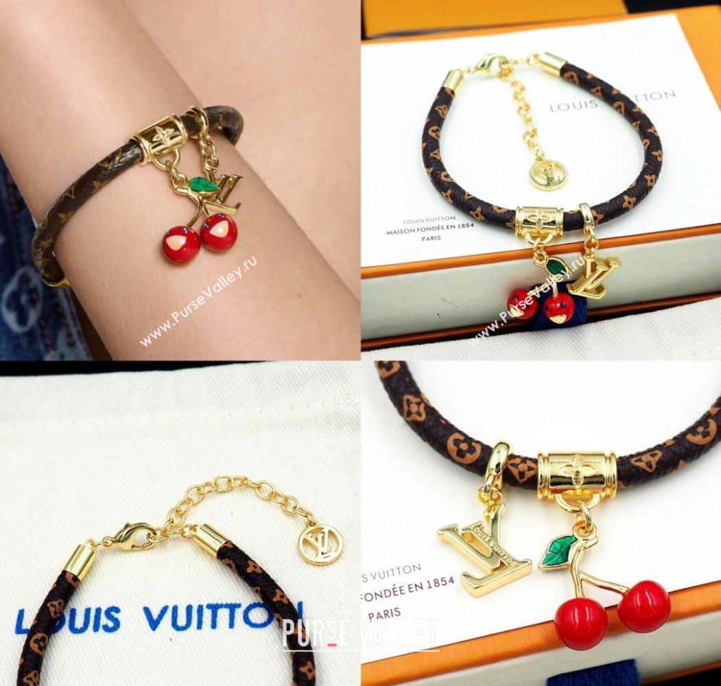 Louis Vuitton LV x TM Cerise Cherry Bracelet 2025 M8977Z (YF-250721124)