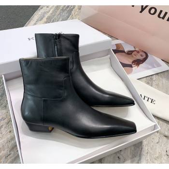 Khaite Marfa Ankle Boot in Calfskin Black 2024 (SY-24092606)