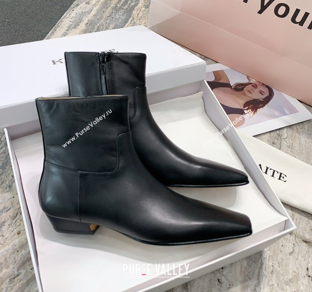 Khaite Marfa Ankle Boot in Calfskin Black 2024 (SY-24092606)