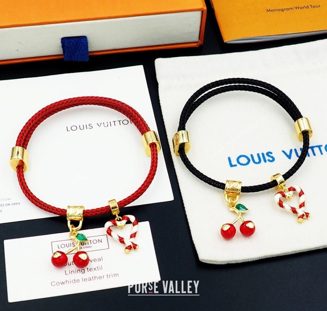 Louis Vuitton LV x TM Cerise Cherry Bracelet Red 2025 0721 (YF-250721126)