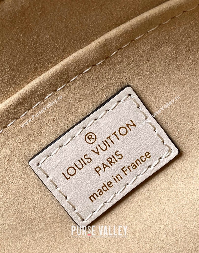 Louis Vuitton OnTheGo East West Tote Bag in Monogram embossed Calfskin M11274 White 2024 (K-24092601)