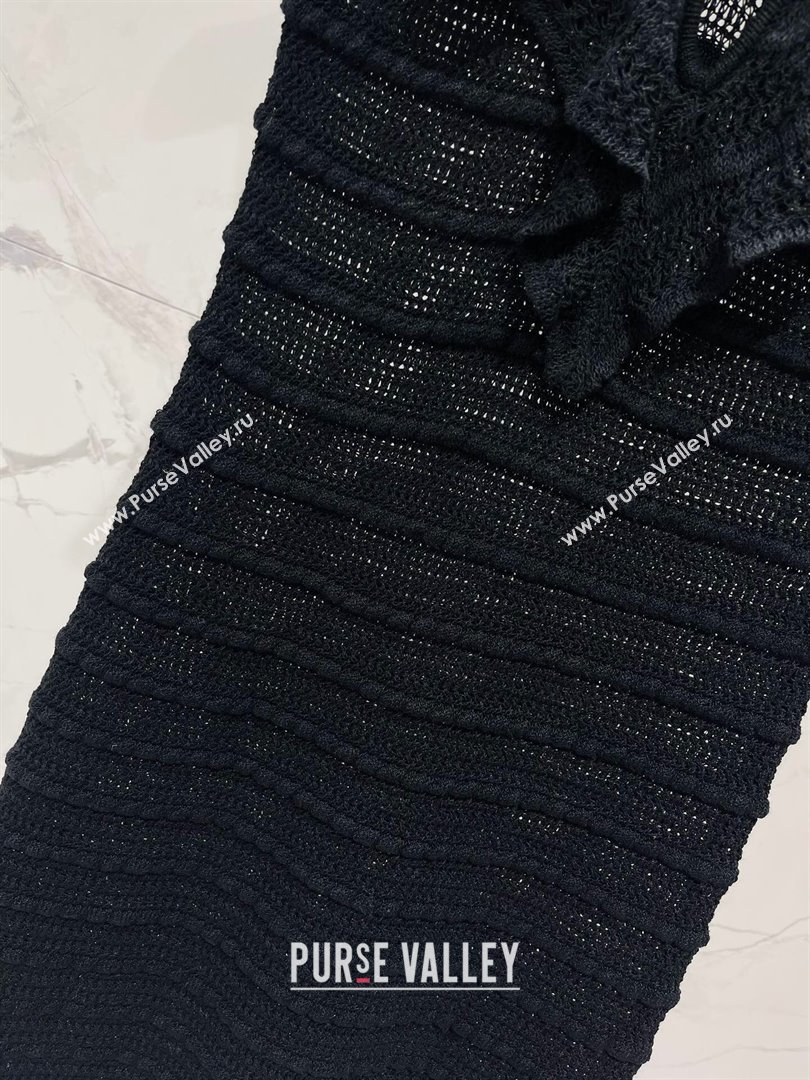 Self-Portrait Knit Dress S042614 Black 2024 (Q-24042614)