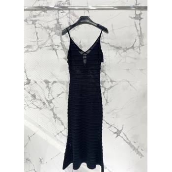 Self-Portrait Knit Dress S042614 Black 2024 (Q-24042614)