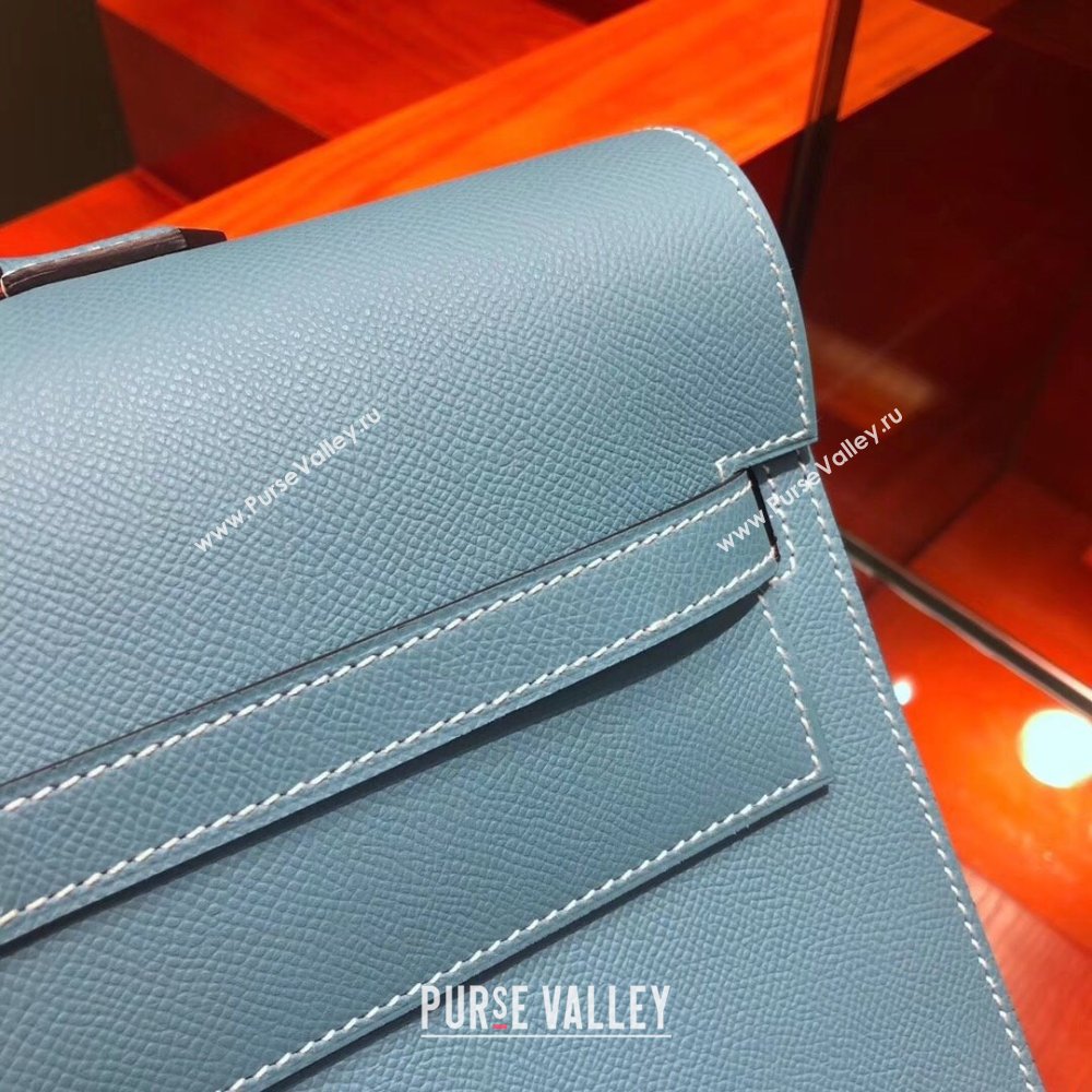 Hermes Kelly 38 Briefcase in Epsom Leather Blue 2024(Full Handmade) (XYA-24082110)