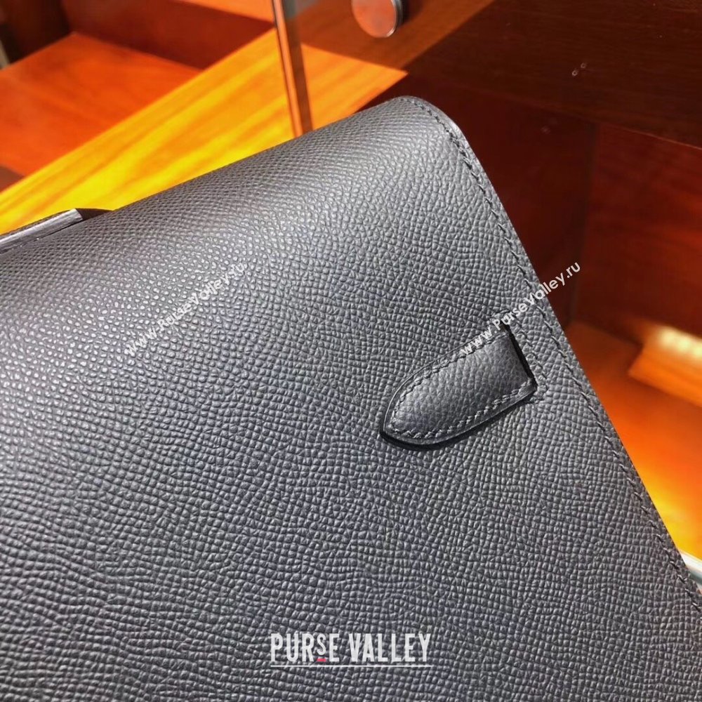 Hermes Kelly 38 Briefcase in Epsom Leather Black 2024(Full Handmade) (XYA-24082111)