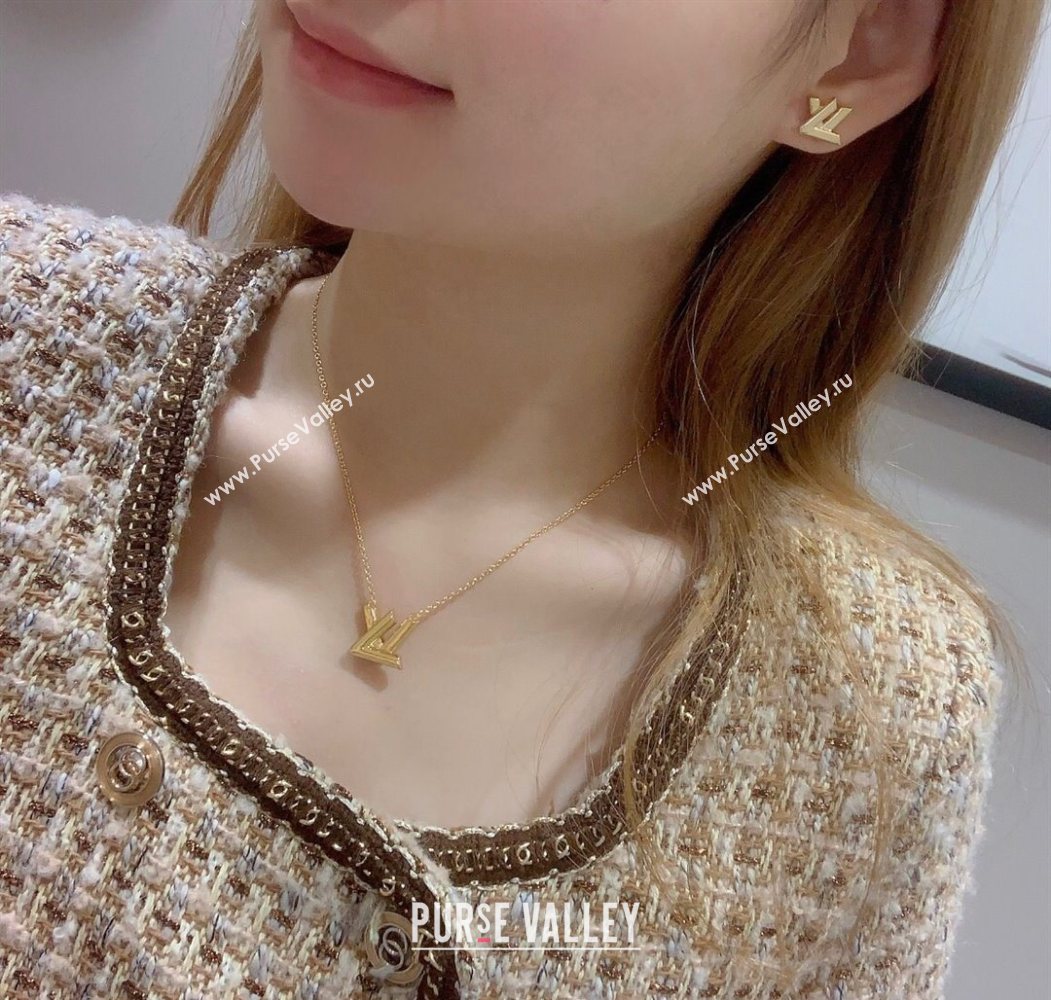 Louis Vuitton Go-14 LV Twist Pendant Necklace 2025 (YF-250726001)