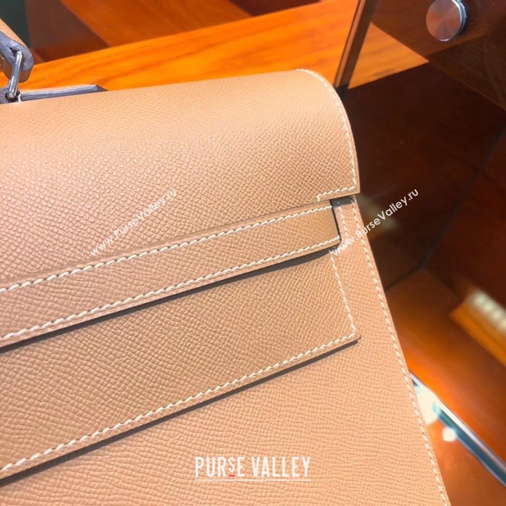 Hermes Kelly 38 Briefcase in Epsom Leather Brown 2024(Full Handmade) (XYA-24082112)