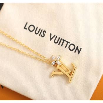 Louis Vuitton LV Iconic Flower Pendant Necklace with Strass 2025 (YF-250726002)