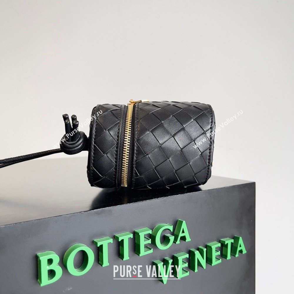 Bottega Veneta Mini Intrecciato Vanity Case 743551 Black 2023 (MS-23101622)