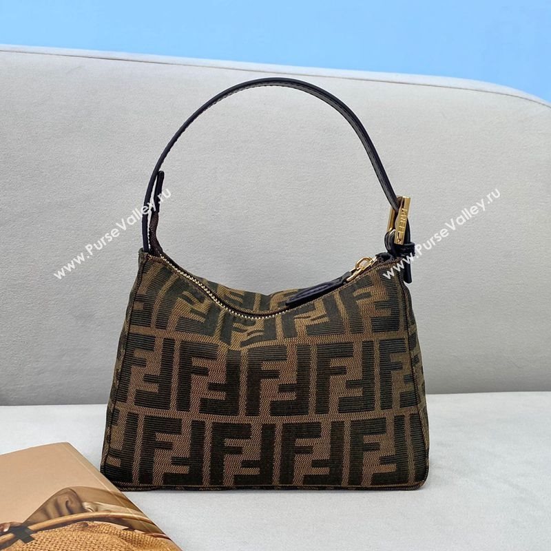 Fendi Mini FF Hobo Bag Brown 2020 (AFEI-20123102)