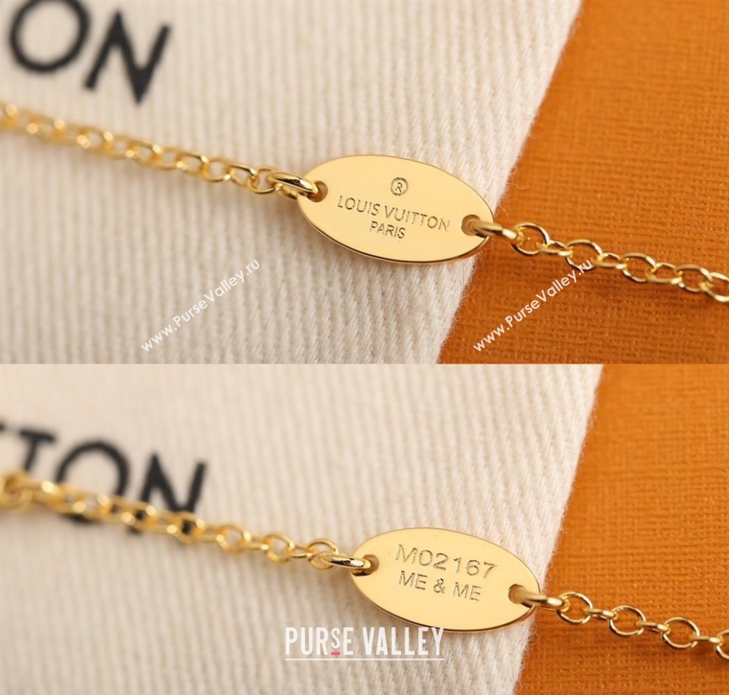 Louis Vuitton LV Iconic Flower Pendant Necklace with Strass 2025 (YF-250726002)