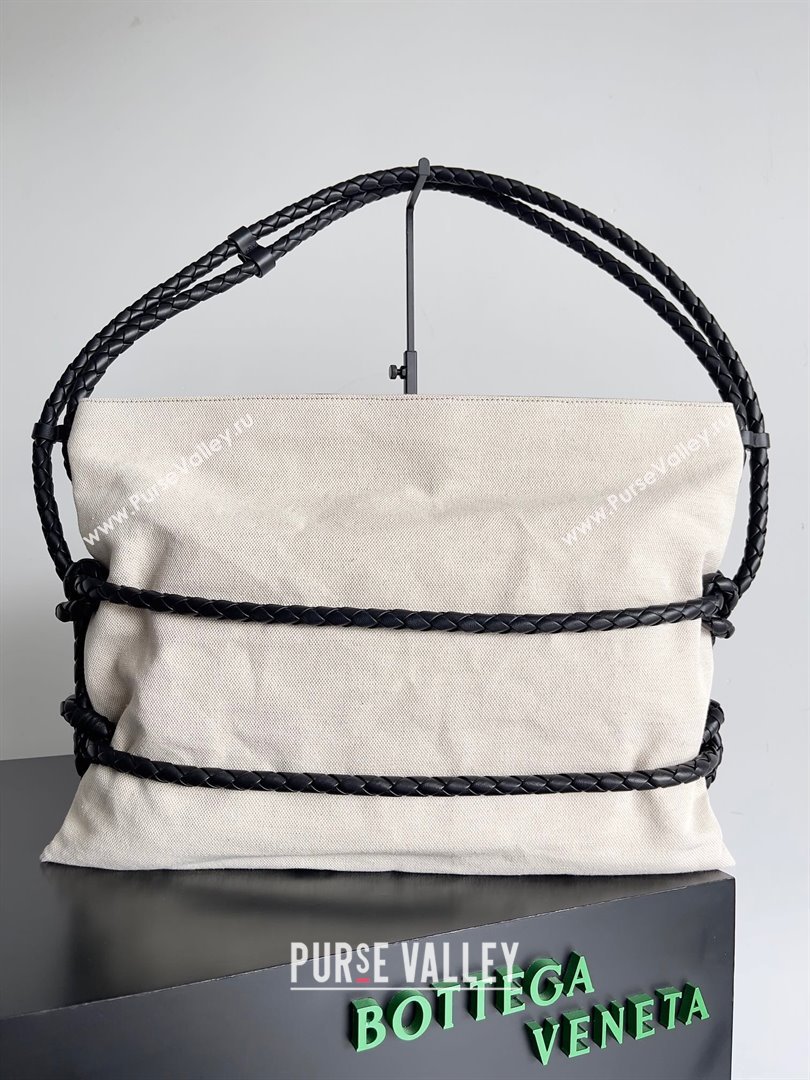 Bottega Veneta Canvas Tote Bag BV101717 White 2023 (MS-23101717)