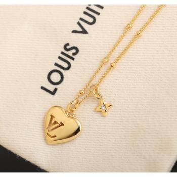 Louis Vuitton Blooming Heart Pendant Necklace 2025 (YF-250726003)