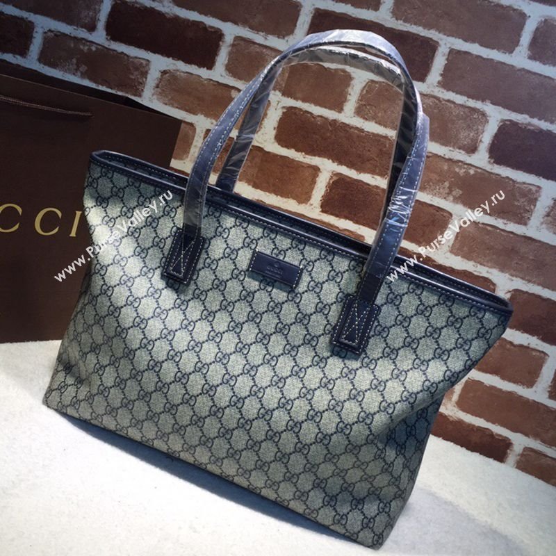 Gucci GG Canvas Tote Bag 211137 Blue 2024 (DLH-240522037)