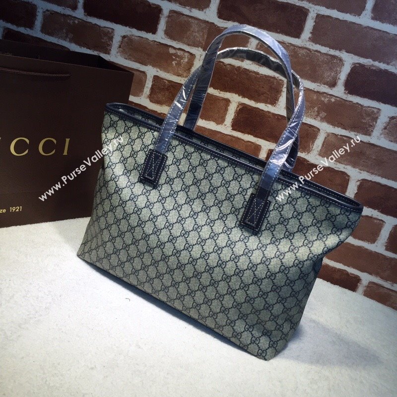 Gucci GG Canvas Tote Bag 211137 Blue 2024 (DLH-240522037)