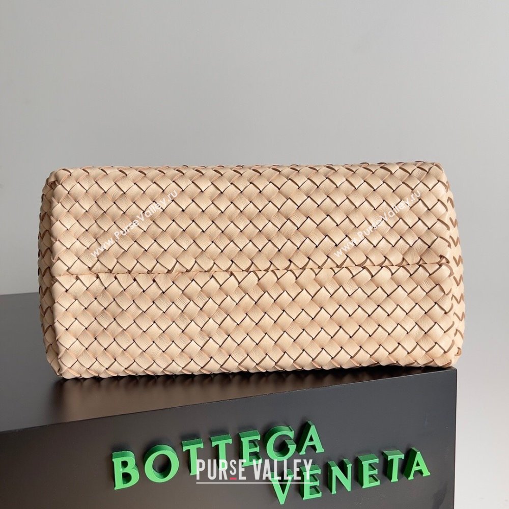 Bottega Veneta Small Cabat Tote Bag in Intreccio Leather 730297 Beige 2023 (MS-23101402)