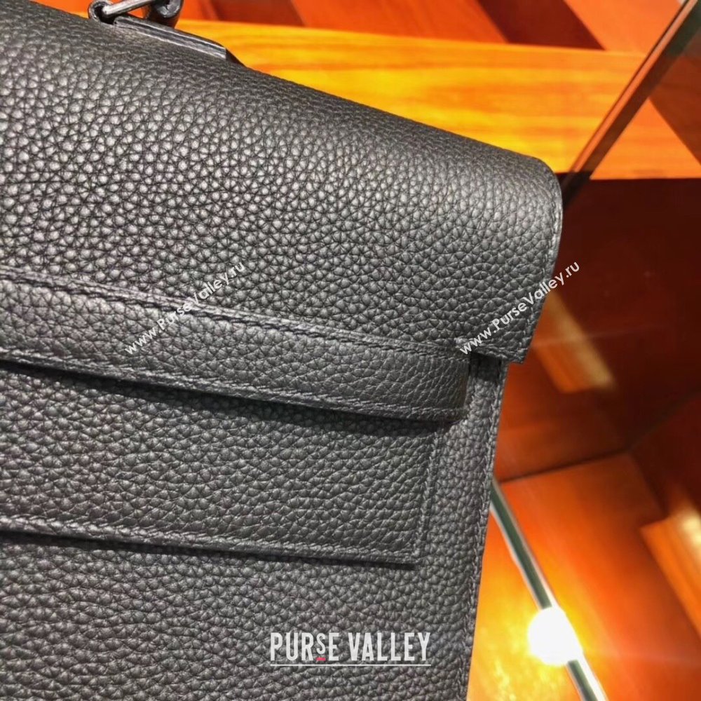 Hermes Kelly 38 Briefcase in Togo Leather Black 2024(Full Handmade) (XYA-24082119)