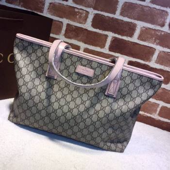 Gucci GG Canvas Tote Bag 211137 Pink 2024 (DLH-240522035)