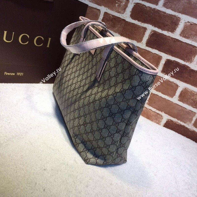 Gucci GG Canvas Tote Bag 211137 Pink 2024 (DLH-240522035)