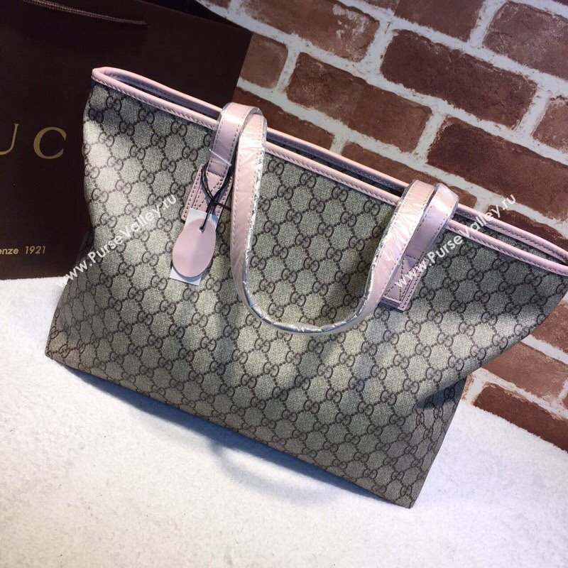 Gucci GG Canvas Tote Bag 211137 Pink 2024 (DLH-240522035)