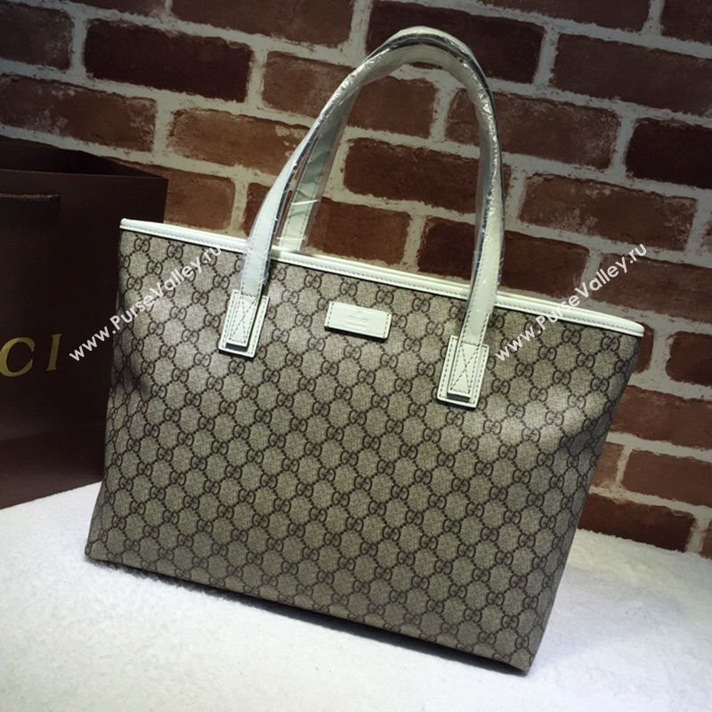 Gucci GG Canvas Tote Bag 211137 White 2024 (DLH-240522036)