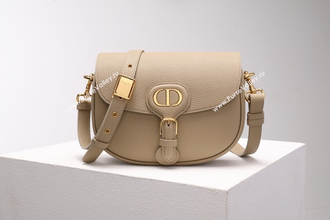 Dior Medium Dior Bobby Bag in Grained Calfskin Beige 2024 (DMZ-24073101)