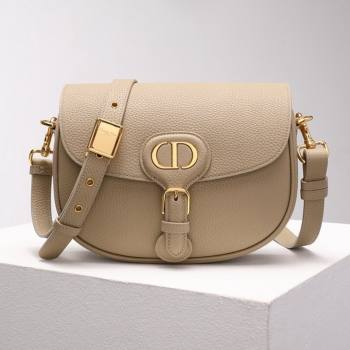 Dior Medium Dior Bobby Bag in Grained Calfskin Beige 2024 (DMZ-24073101)