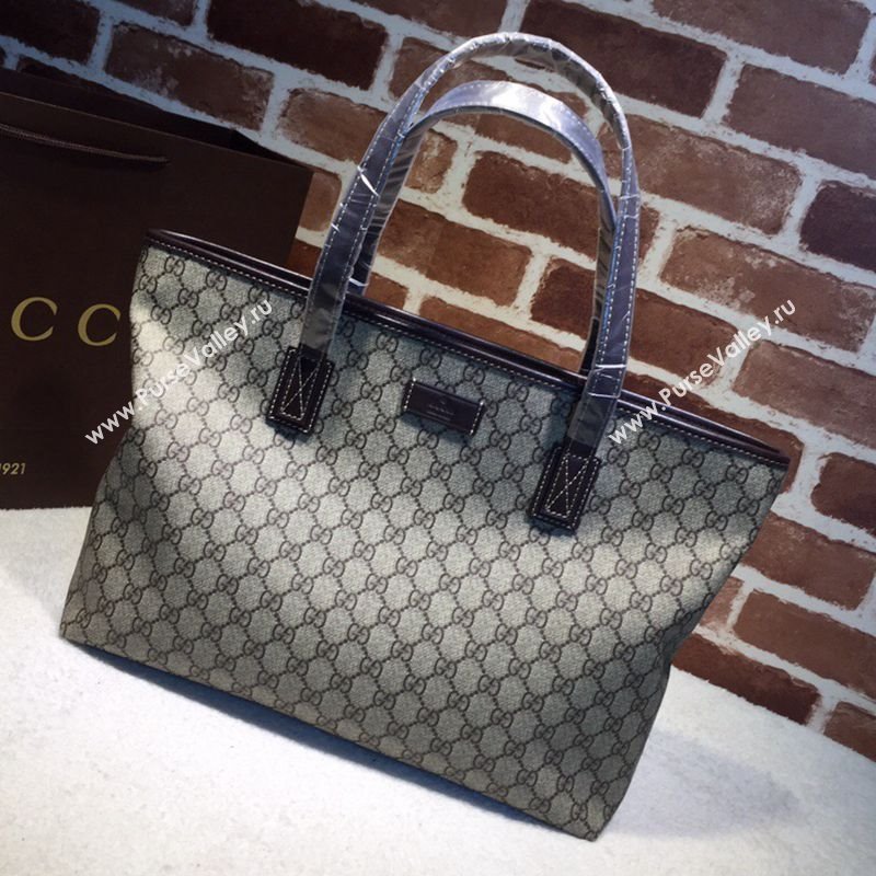 Gucci GG Canvas Tote Bag 211137 Brown 2024 (DLH-240522034)