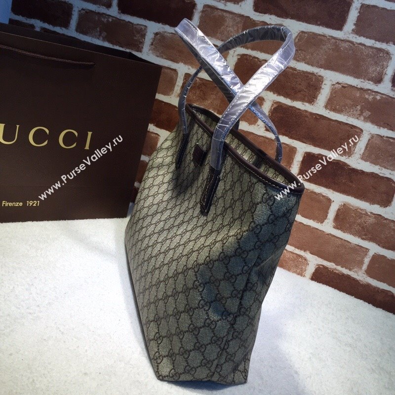 Gucci GG Canvas Tote Bag 211137 Brown 2024 (DLH-240522034)