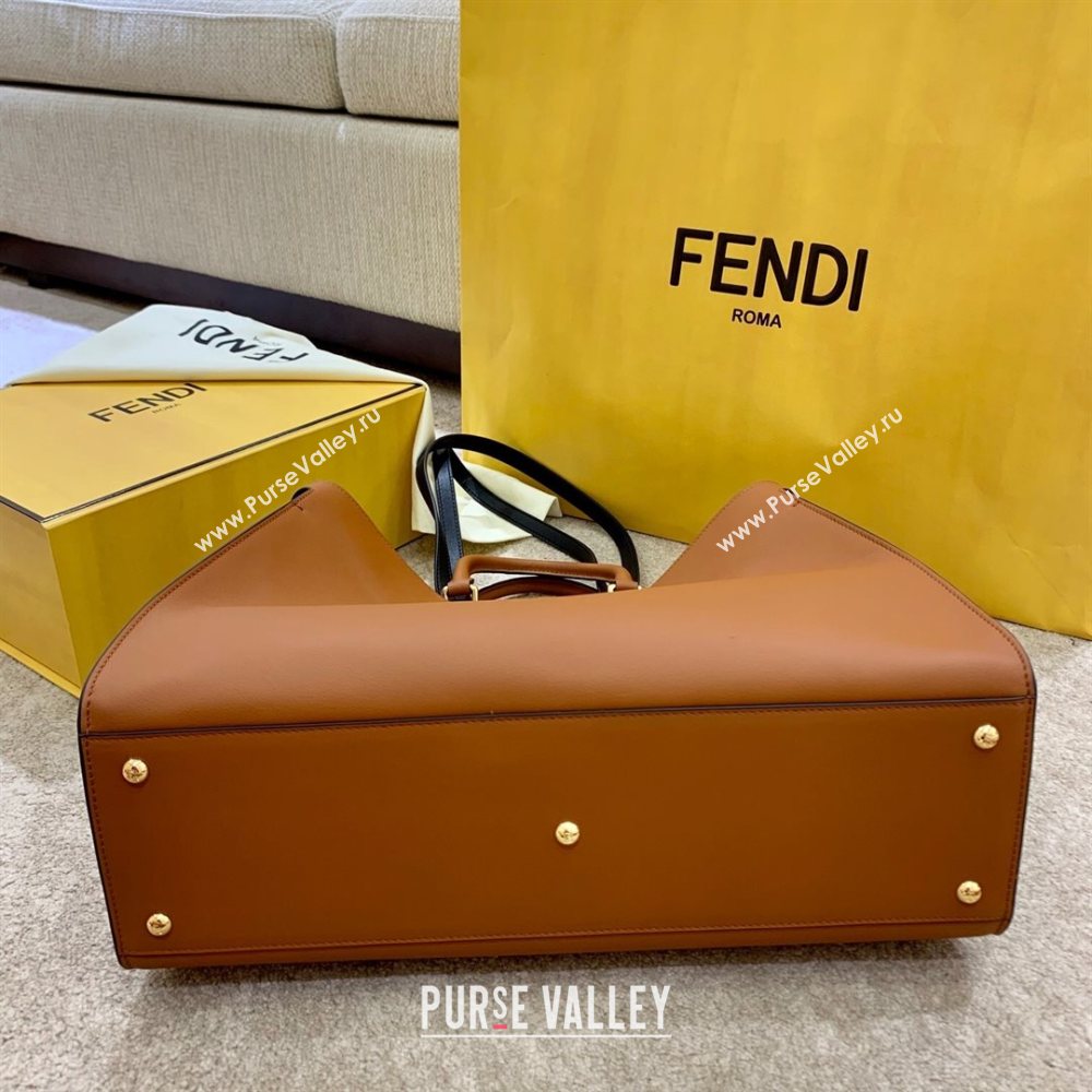 Fendi Large Peekaboo X-Tote Bag Brown 2021 (AFEI-21031904)