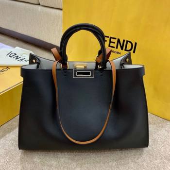 Fendi Large Peekaboo X-Tote Bag Black 2021 (AFEI-21031905)