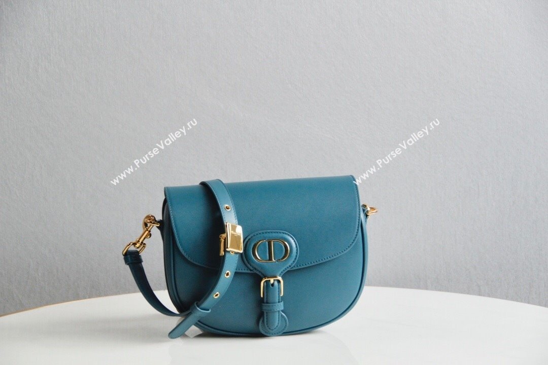 Dior Medium Dior Bobby Bag in Blue Box Calfskin 2024 (DMZ-24073105)