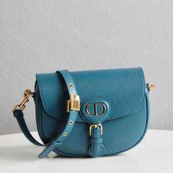 Dior Medium Dior Bobby Bag in Blue Box Calfskin 2024 (DMZ-24073105)