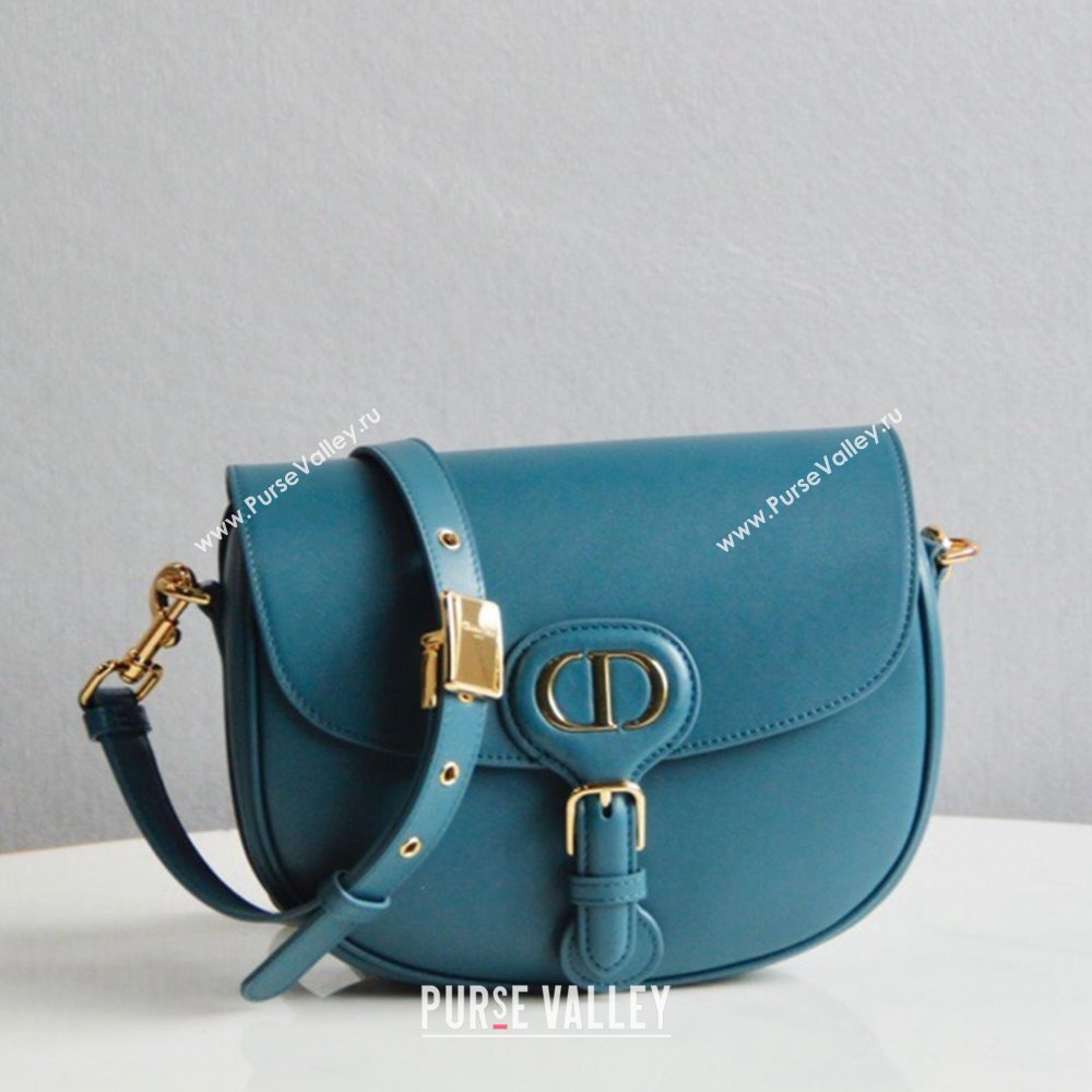 Dior Medium Dior Bobby Bag in Blue Box Calfskin 2024 (DMZ-24073105)