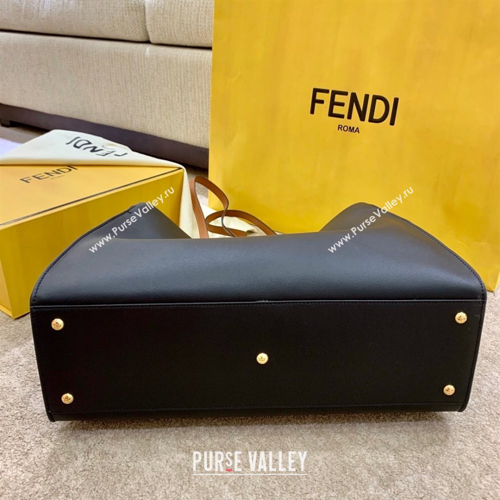 Fendi Large Peekaboo X-Tote Bag Black 2021 (AFEI-21031905)