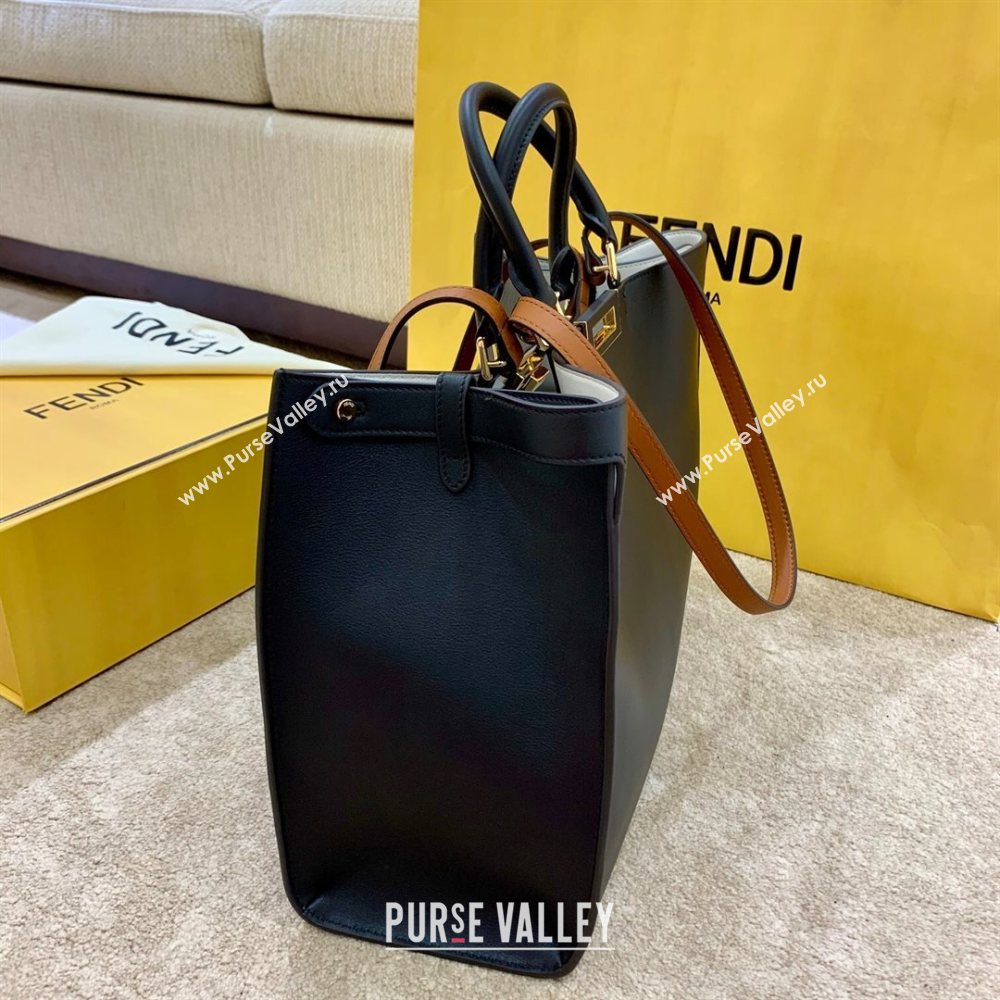 Fendi Large Peekaboo X-Tote Bag Black 2021 (AFEI-21031905)