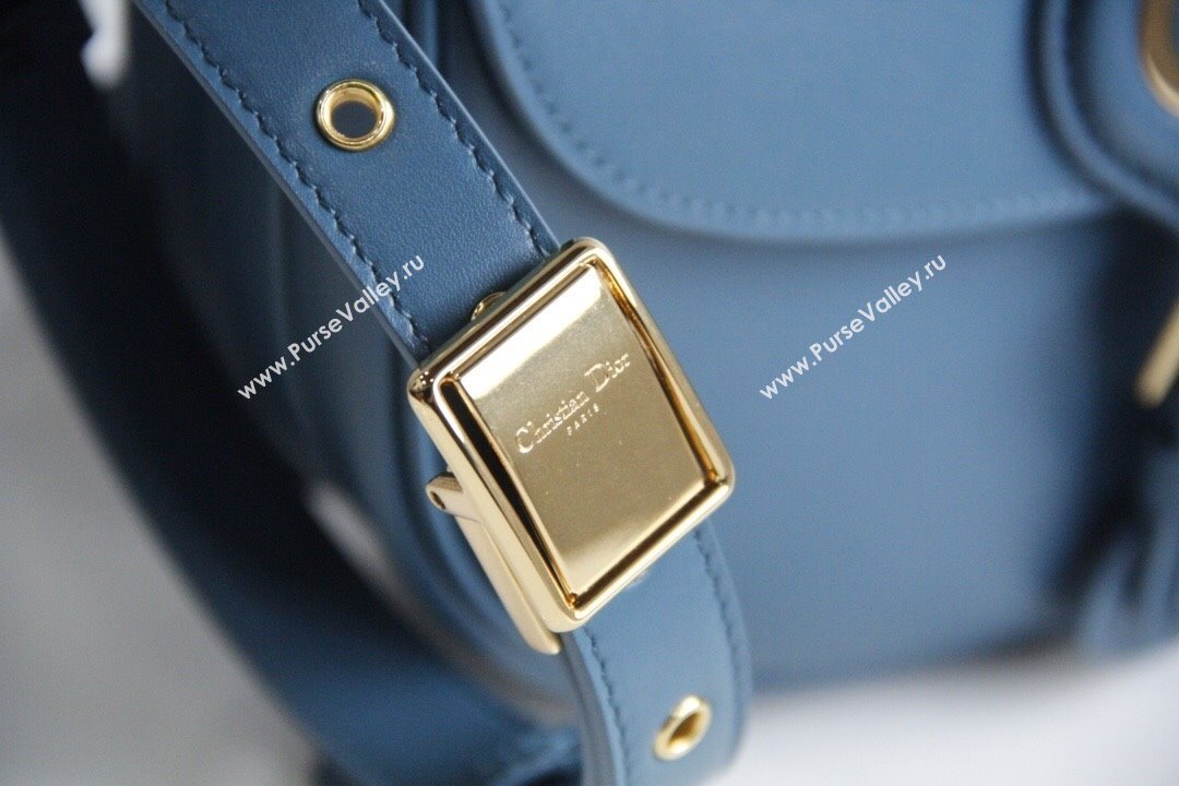 Dior Medium Dior Bobby Bag in Blue Box Calfskin 2024 (DMZ-24073105)