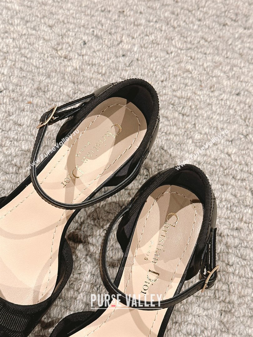 Dior Ballet Pump in Black Quilted Cannage Calfskin 5.5cm Heel 2024 (KL-24092907)