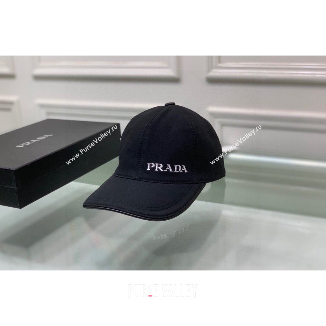 Prada Cotton Baseball Hat Black 2021 11 (XMN-21081839)