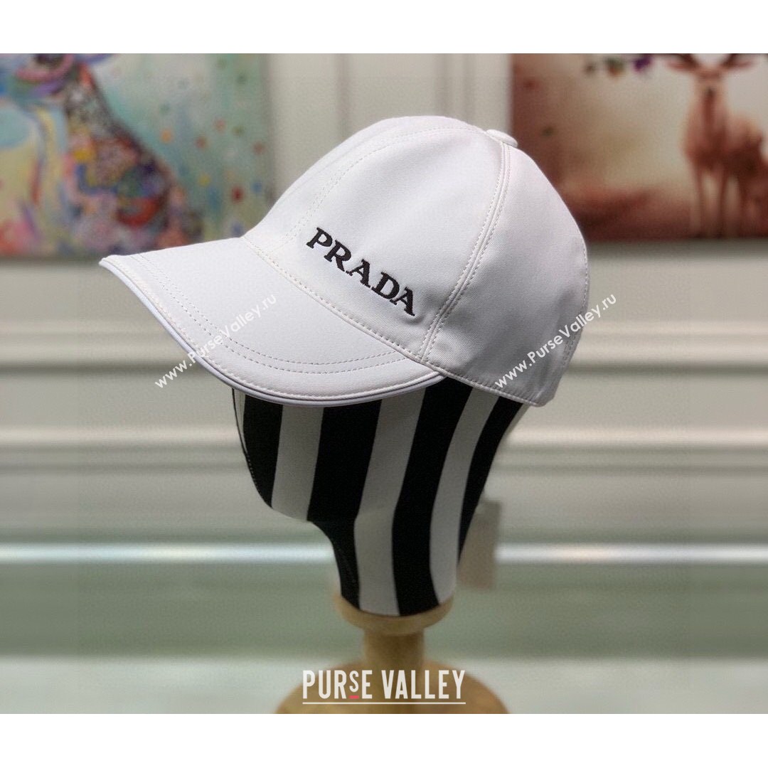 Prada Cotton Baseball Hat White 2021 10 (XMN-21081838)