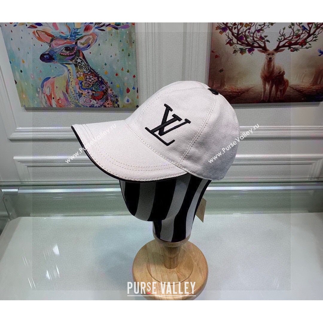 Louis Vuitton Canvas Baseball Hat White 2021 05 (XMN-21081840)