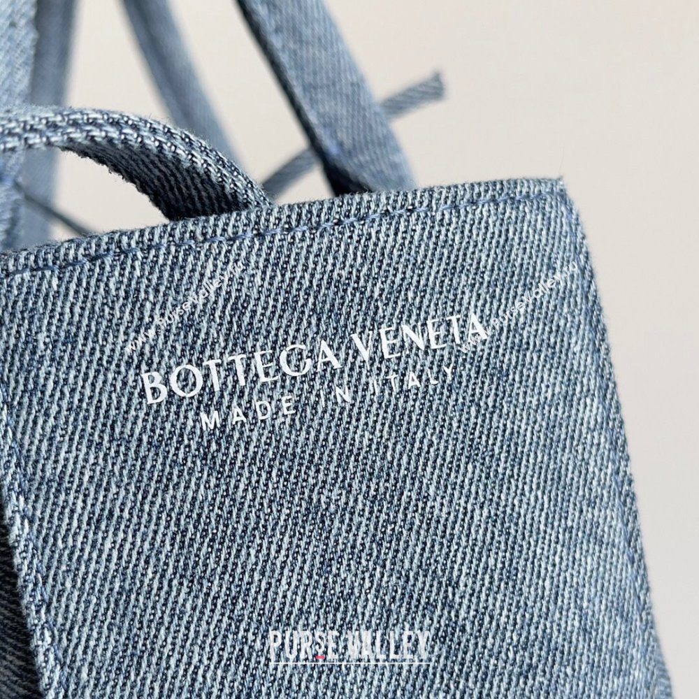 Bottega Veneta Mini Arco Tote Bag in Denim 709337 Blue 2023 (MS-23101702)