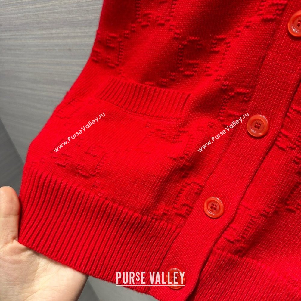 Gucci Wool Cardigan G022612 Red 2024 (Q-24022612)